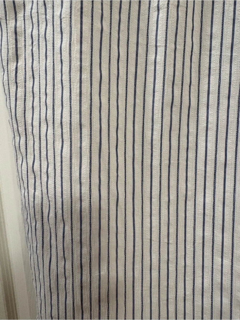 Vineyard Vines blue and white striped cotton dress, removable slip attached.